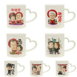 似顔絵マグカップ
