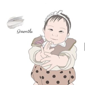 月齢フォト似顔絵