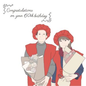 還暦祝い似顔絵