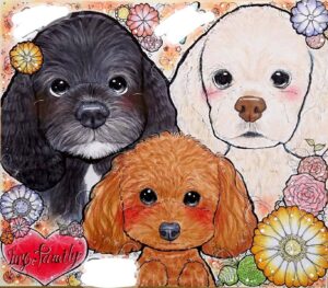犬の似顔絵