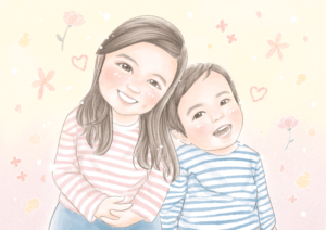 子どもの似顔絵