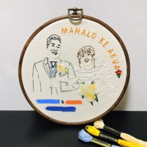 ウエディング刺繍