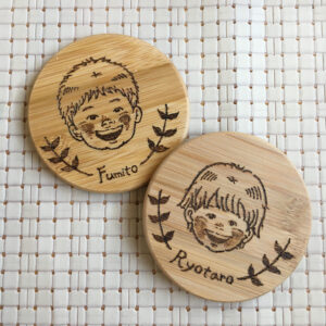 ウッドバーニング　似顔絵