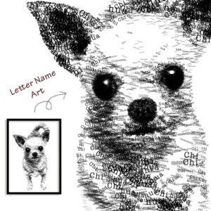 チワワの似顔絵