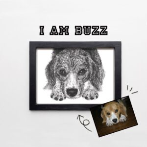 写真からの再現した似顔絵