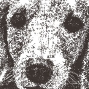 左側のワンちゃんの似顔絵