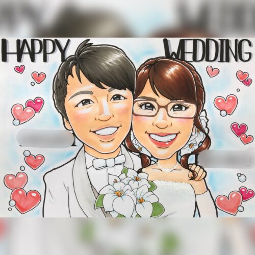 結婚式似顔絵