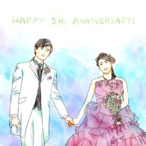 似顔絵　アニバーサリー