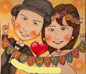 新郎新婦のツーショット