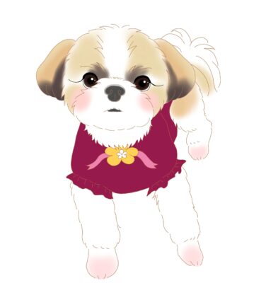 犬の似顔絵