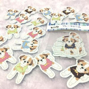 犬の似顔絵のシール