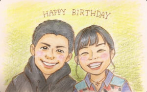 似顔絵　プレゼント