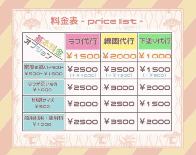 料金表