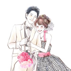 結婚式似顔絵