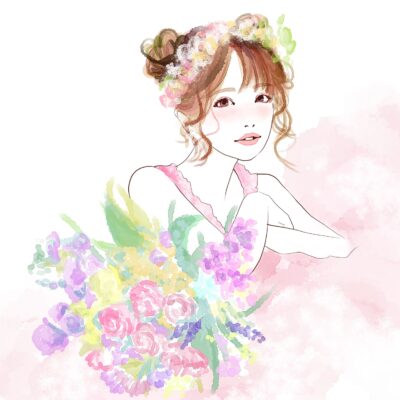 ウェルカムボードにピッタリ！水彩画で描く結婚式♪似顔絵師「pu-ko」さんをご紹介します。 | 似顔絵プレゼントは似顔絵師ぴんくぶたのかわいい幸せ イラスト