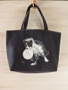 愛犬の似顔絵入りトートバッグ