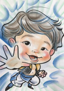 子どもの似顔絵