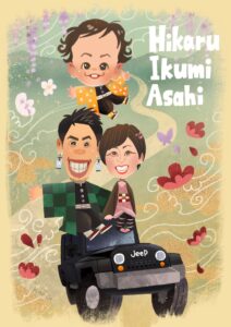 アニメ風似顔絵