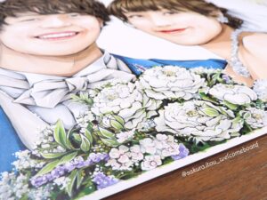 ウェルカムボードの拡大写真