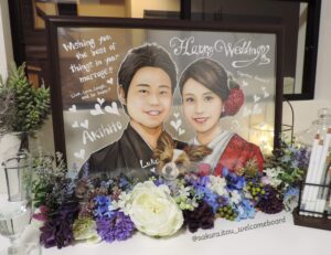 ウェルカムボードの似顔絵4