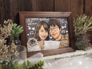 ウェルカムボードの似顔絵11