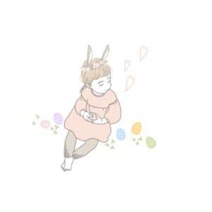 女の子　似顔絵