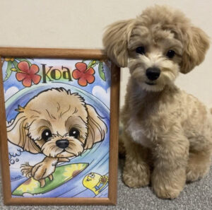 ペットと似顔絵