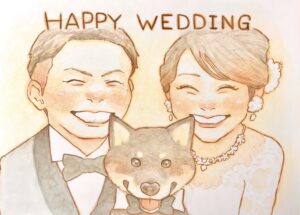 似顔絵 ウエディング