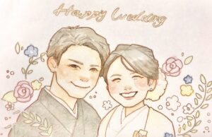 似顔絵 ウエディング