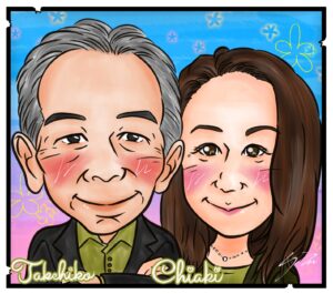 夫婦の似顔絵2