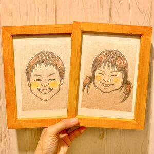 お顔のみの似顔絵