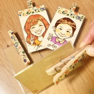 クリップの似顔絵