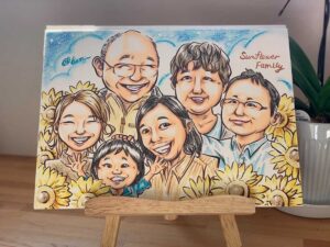 似顔絵 家族