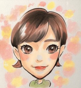 女性の似顔絵