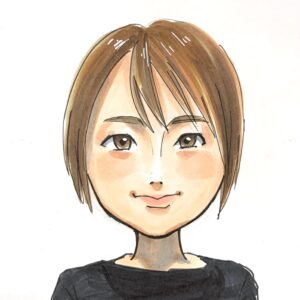 女性店員のイラスト