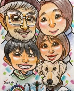 富士山に一番近い似顔絵屋