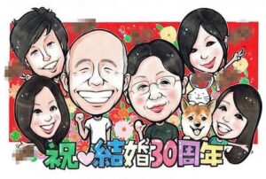 似顔絵富山　塗り絵屋