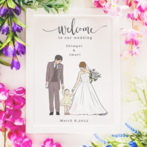 大切な家族も一緒にウェルカムボード（SNW）