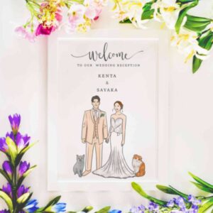 大切な家族も一緒にウェルカムボード（SNW）