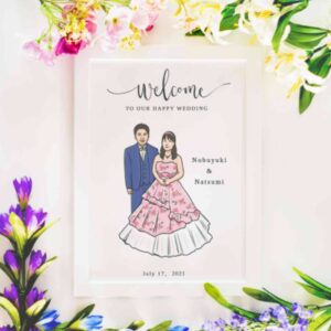 洋装ウェルカムボード【カラードレス】SNW