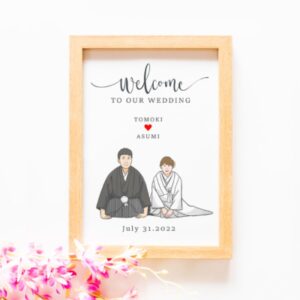 和装ウェルカムボード【白無垢】（SNW）