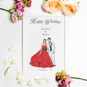 洋装ウェルカムボード【カラードレス】SNW