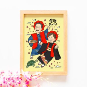 還暦祝いの似顔絵（YPN）