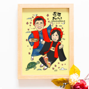 還暦祝いの似顔絵（YPN）