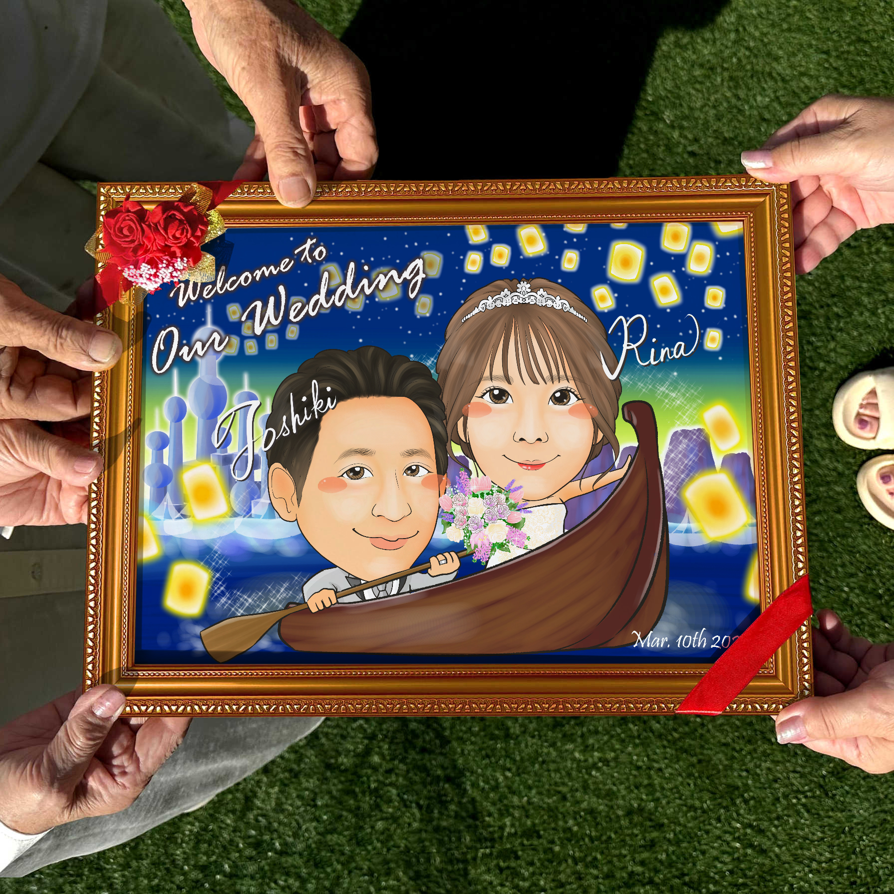 有名なあの映画に出てくるようなキャラクター系似顔絵