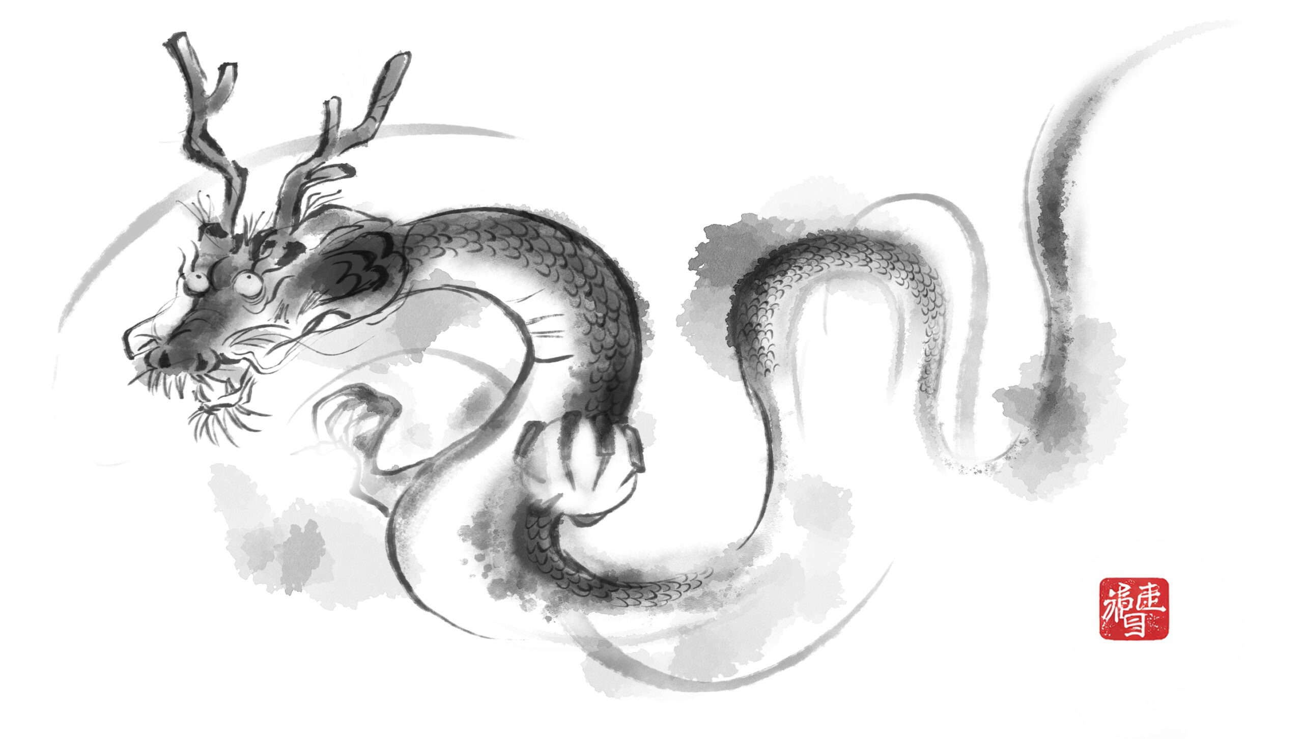 Sample sumi-e style illustrations