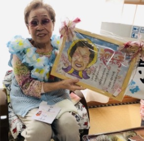 米寿祝い似顔絵作品