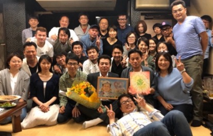 退職祝い似顔絵作品