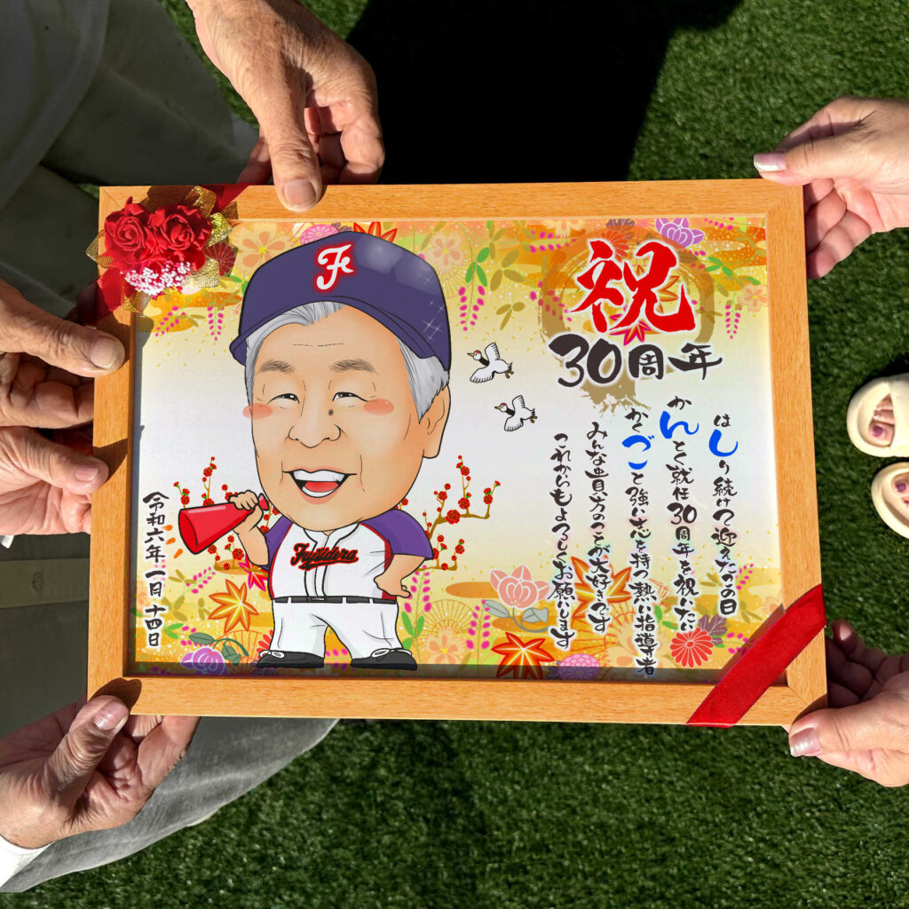 可愛い似顔絵プレゼント作品ギャラリー★スポーツユニフォームで! 作品サンプル15