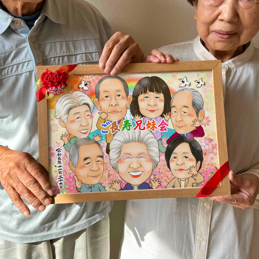 可愛い似顔絵プレゼント作品ギャラリー★卒業祝いに人気! 作品サンプル8